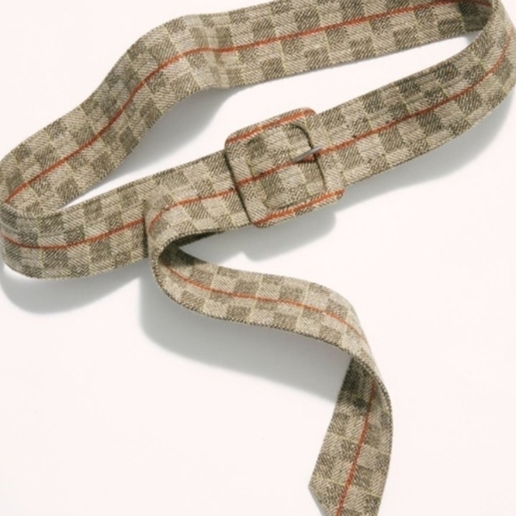 ?NEW! FREE PEOPLE Frisco Patterned Fabric Belt. main image 4